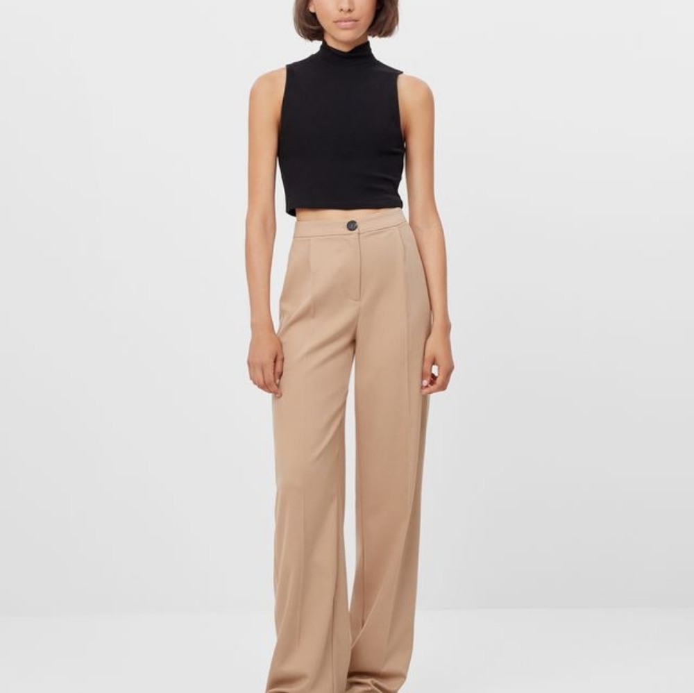 Tan Full Length Straight Leg Pants size XS